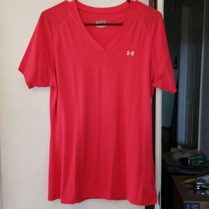 Under armour pink shirt